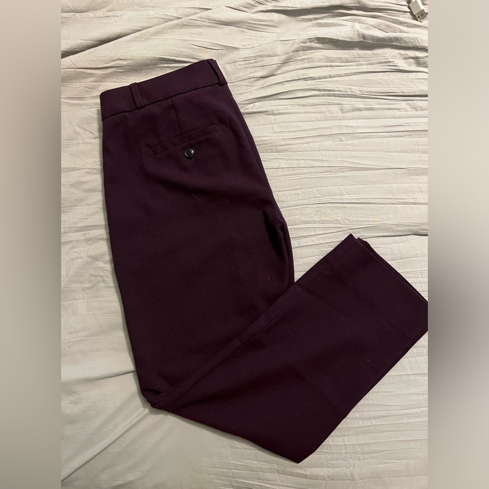 Cropped Maroon Pants